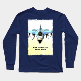 Fighter Jet Born P12 Long Sleeve T-Shirt